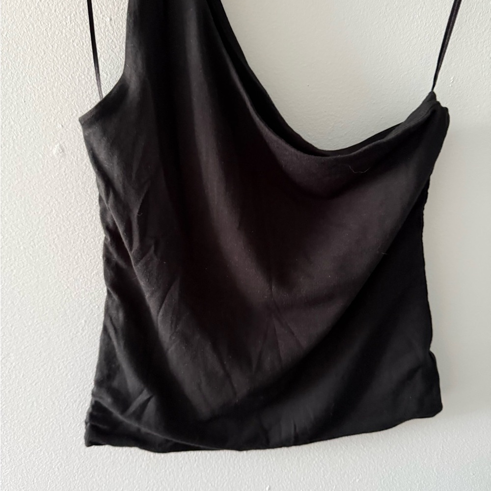 J. Crew Black Asymmetrical Backless Camisole